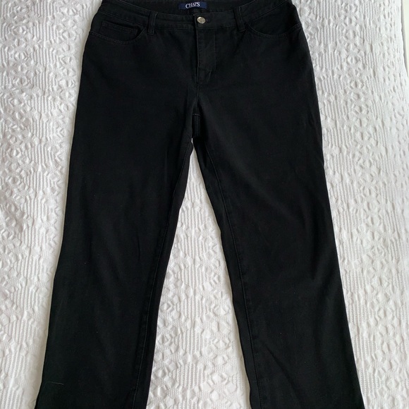 Chaps by Ralph Lauren-size8-boot cut black jeans - Picture 3 of 8